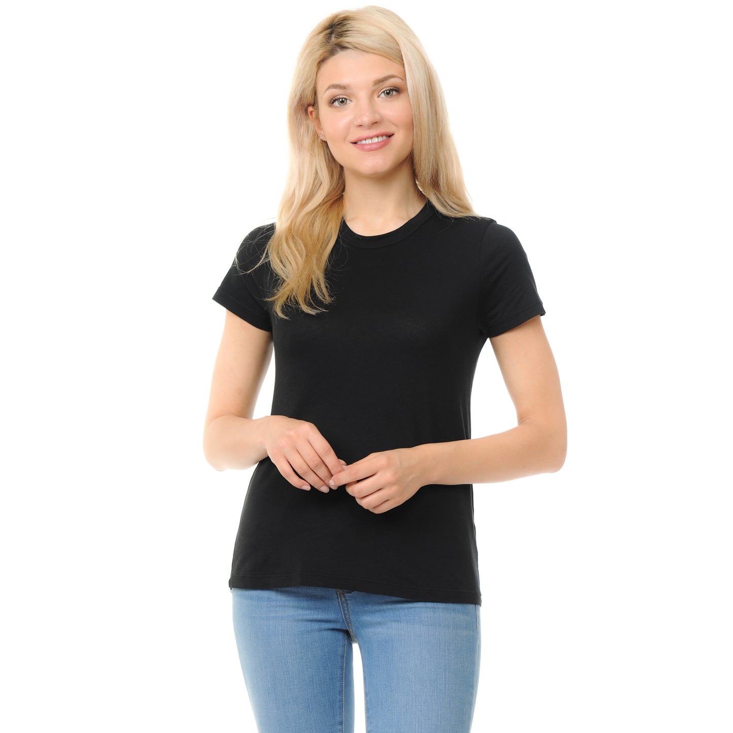 Slim Fit Crew Neck T-Shirt with Binded Neckline